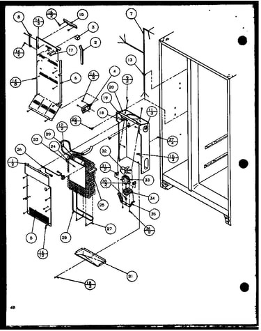 Evaporator and air handling (scd22j/p1116101w) (scd22j/p1116102w)