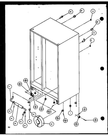 Drain and rollers (scd22j/p1116101w) (scd22j/p1116102w)