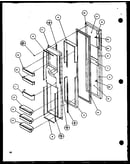 Freezer door (scd25j/p1116301w) (scd25j/p1116302w) (scd25jb/p1116303w) (scd25jb/p1116304w)