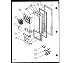 Amana SCD19J-P1116701W refrigerator door (scd25j/p1116301w) (scd25j/p1116302w) (scd25jb/p1116303w) (scd25jb/p1116304w) diagram