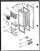 Refrigerator door (scd25j/p1116301w) (scd25j/p1116302w) (scd25jb/p1116303w) (scd25jb/p1116304w)