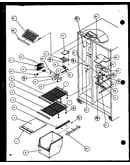 Freezer shelving and refrigerator light (scd25j/p1116301w) (scd25j/p1116302w) (scd25jb/p1116303w) (scd25jb/p1116304w)