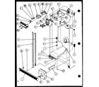 Amana SCD25JP-P1116306W refrigerator/freezer controls and cabinet part (scd25j/p1116301w) (scd25j/p1116302w) (scd25jb/p1116303w) (scd25jb/p1116304w) diagram