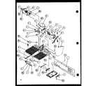 Amana SCD25J-P1116301W machine compartment (scd25j/p1116301w) (scd25j/p1116302w) (scd25jb/p1116303w) (scd25jb/p1116304w) diagram