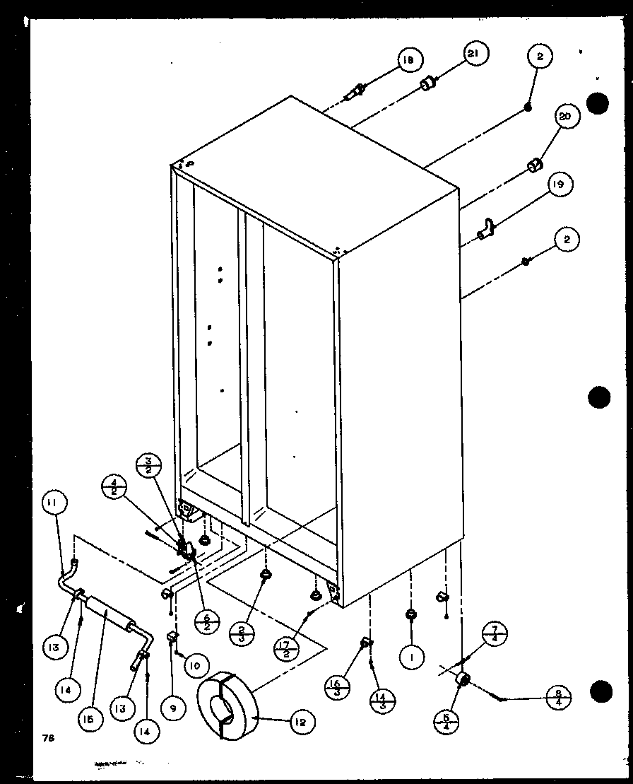 Drain and rollers (scd25j/p1116301w) (scd25j/p1116302w) (scd25jb/p1116303w) (scd25jb/p1116304w)