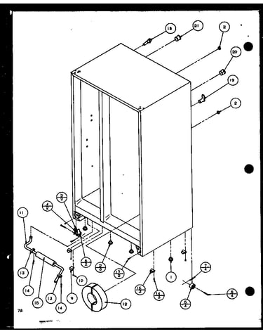 Drain and rollers (scd25j/p1116301w) (scd25j/p1116302w) (scd25jb/p1116303w) (scd25jb/p1116304w)
