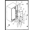 Amana SCD22J-P1116101W cabinet back (scd25j/p1116301w) (scd25j/p1116302w) (scd25jb/p1116303w) (scd25jb/p1116304w) diagram