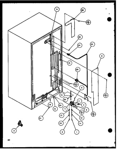 Cabinet back (scd25j/p1116301w) (scd25j/p1116302w) (scd25jb/p1116303w) (scd25jb/p1116304w)
