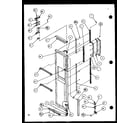Amana SCD25JP-P1116305W freezer door (scd25jp/p1116305w) (scd25jp/p1116306w) diagram