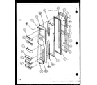 Amana SCD25JP-P1116306W freezer door (scd25jp/p1116305w) (scd25jp/p1116306w) diagram