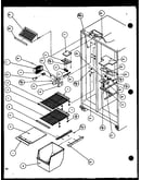 Freezer shelving and refrigerator light (scd25jp/p1116305w) (scd25jp/p1116306w)