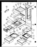 Refrigerator shelving and drawers (scd25jp/p1116305w) (scd25jp/p1116306w)