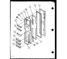 Amana 2599CIWL-P1121501WL freezer door diagram