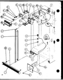 Refrigerator/freezer control and cabinet part