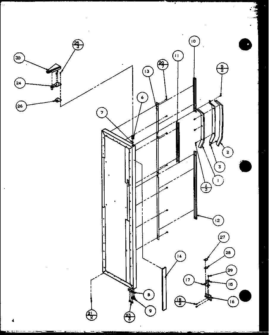 FREEZER DOOR (SZ22MW/P1120607WW) (SZ22ML/P1120607WL) (SZ22MW/P1120608WW) (SZ22ML/P1120608WL) (SZ22MBW/P1120609WW) (SZ22MBL/P1120609WL) (SZ22MBW/P1120610WW) (SZ22MBL/P1120610WL)