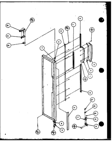 Freezer door (sz22mw/p1120607ww) (sz22ml/p1120607wl) (sz22mw/p1120608ww) (sz22ml/p1120608wl) (sz22mbw/p1120609ww) (sz22mbl/p1120609wl) (sz22mbw/p1120610ww) (sz22mbl/p1120610wl)