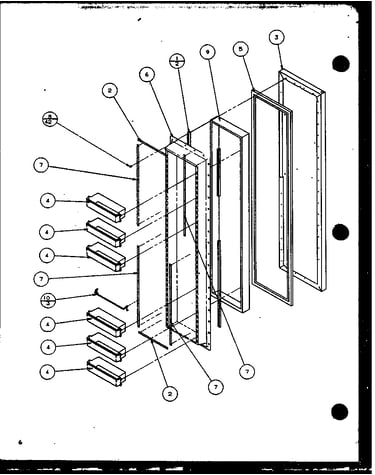 Freezer door (sz22mw/p1120607ww) (sz22ml/p1120607wl) (sz22mw/p1120608ww) (sz22ml/p1120608wl) (sz22mbw/p1120609ww) (sz22mbl/p1120609wl) (sz22mbw/p1120610ww) (sz22mbl/p1120610wl)