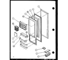 Amana SZ22ML-P1120607WL refrigerator door (sz22mw/p1120607ww) (sz22ml/p1120607wl) (sz22mw/p1120608ww) (sz22ml/p1120608wl) (sz22mbw/p1120609ww) (sz22mbl/p1120609wl) (sz22mbw/p1120610ww) (sz22mbl/p1120610wl) diagram