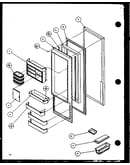 Refrigerator door (sz22mw/p1120607ww) (sz22ml/p1120607wl) (sz22mw/p1120608ww) (sz22ml/p1120608wl) (sz22mbw/p1120609ww) (sz22mbl/p1120609wl) (sz22mbw/p1120610ww) (sz22mbl/p1120610wl)