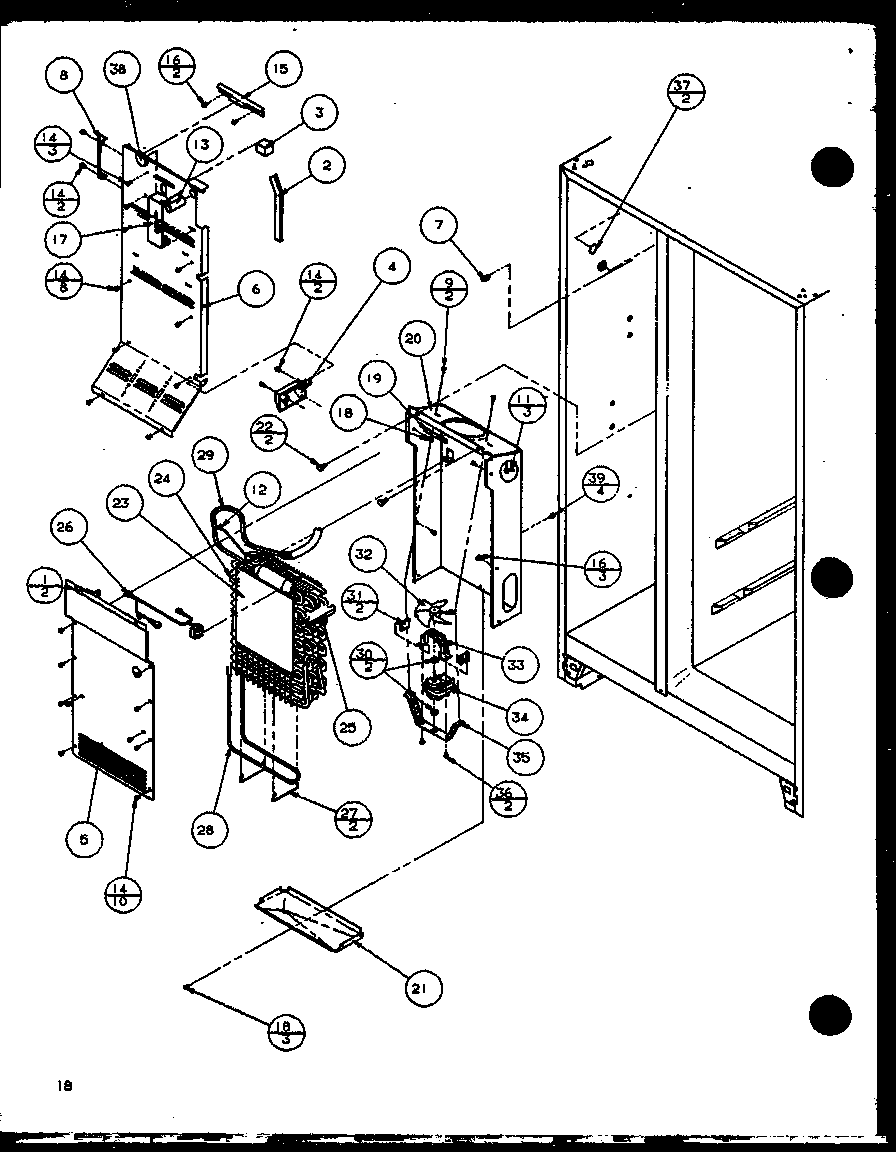 FREEZER EVAPORATOR AND AIR HANDLING (SZ22MW/P1120607WW) (SZ22ML/P1120607WL) (SZ22MW/P1120608WW) (SZ22ML/P1120608WL) (SZ22MBW/P1120609WW) (SZ22MBL/P1120609WL) (SZ22MBW/P1120610WW) (SZ22MBL/P1120610WL)