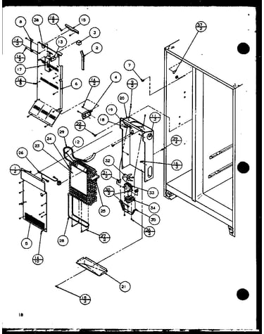 Freezer evaporator and air handling (sz22mw/p1120607ww) (sz22ml/p1120607wl) (sz22mw/p1120608ww) (sz22ml/p1120608wl) (sz22mbw/p1120609ww) (sz22mbl/p1120609wl) (sz22mbw/p1120610ww) (sz22mbl/p1120610wl)