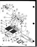 Machine compartment - panasonic compressor (sz22mw/p1120607ww) (sz22ml/p1120607wl) (sz22mbw/p1120609ww) (sz22mbl/p1120609wl)