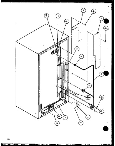 Cabinet back components (sz22mw/p1120607ww) (sz22ml/p1120607wl) (sz22mw/p1120608ww) (sz22ml/p1120608wl) (sz22mbw/p1120609ww) (sz22mbl/p1120609wl) (sz22mbw/p1120610ww) (sz22mbl/p1120610wl)