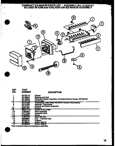 Compact ice maker (ic4n/p1110801w)