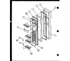 Amana SZDE27KBL-P1110602WL freezer door diagram