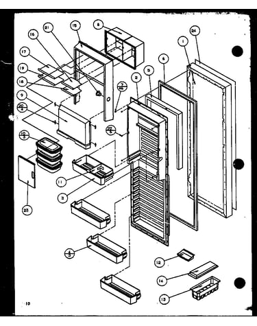 Refrigerator door