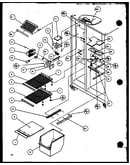Freezer shelving and refrigerator light