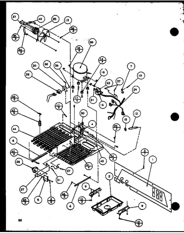 Machine compartment (tecumseh compressor)