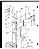 Freezer door hinge and trim parts