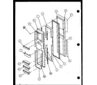 Amana SLD25MPW-P1121105WW freezer door diagram