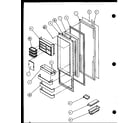 Amana SLD22MBW-P1120805WW refrigerator door diagram