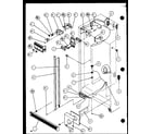 Amana SLD22MB2L-P1155001WL refrigerator/freezer controls and cabinet parts diagram