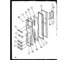 Amana SQD25MB4W-P1153405WW freezer door diagram