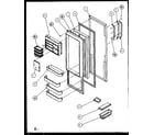 Amana SQD25MB3W-P1153404WW refrigerator door diagram