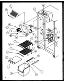 Freezer shelving and refrigerator light