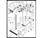 Amana SQD25MB4L-P1153405WL refrigerator/freezer controls and cabinet parts diagram