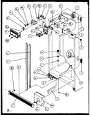 Refrigerator/freezer controls and cabinet parts