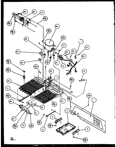 Machine compartment - panasonic compressor