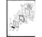 Amana SQD25MB3E-P1153404WE ice and water cavity diagram