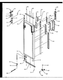 Refrigerator door hinge and trim parts