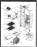 Freezer shelving and refrigerator light