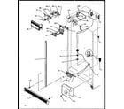 Amana SXDE27NPE-P1162204WE refrigerator/freezer controls and cabinet parts diagram