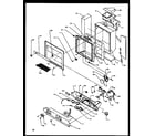 Amana SXDE27NPE-P1162204WE ice and water cavity diagram