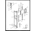 Amana SXD27NL-P1162408WL freezer door hinge and trim parts (sxd22ng/p1162405wg) (sxd22nl/p1162405wl) (sxd22nw/p1162405ww) (ssd25nbl/p1162409wl) (ssd25nbw/p1162409ww) diagram