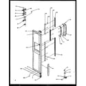 Amana SXD27NL-P1162408WL freezer door hinge and trim parts (sxd22ng/p1162405wg) (sxd22nl/p1162405wl) (sxd22nw/p1162405ww) (ssd25nbl/p1162409wl) (ssd25nbw/p1162409ww) diagram