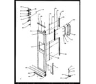 Amana SSD25NBL-P1162409WL freezer door hinge and trim parts (sxd25ne/p1162406we) (sxd25nl/p1162406wl) (sxd25nw/p1162406ww) (sxd25npe/p1162407we) (sxd25npl/p1162407wl) (sxd25npw/p1162407ww) diagram